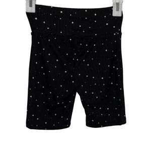 LOVE STREAK BLACK BIKER SHORTS WITH STARS SIZE XS